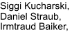 Siggi Kucharski,  Daniel Straub,   Irmtraud Baiker,